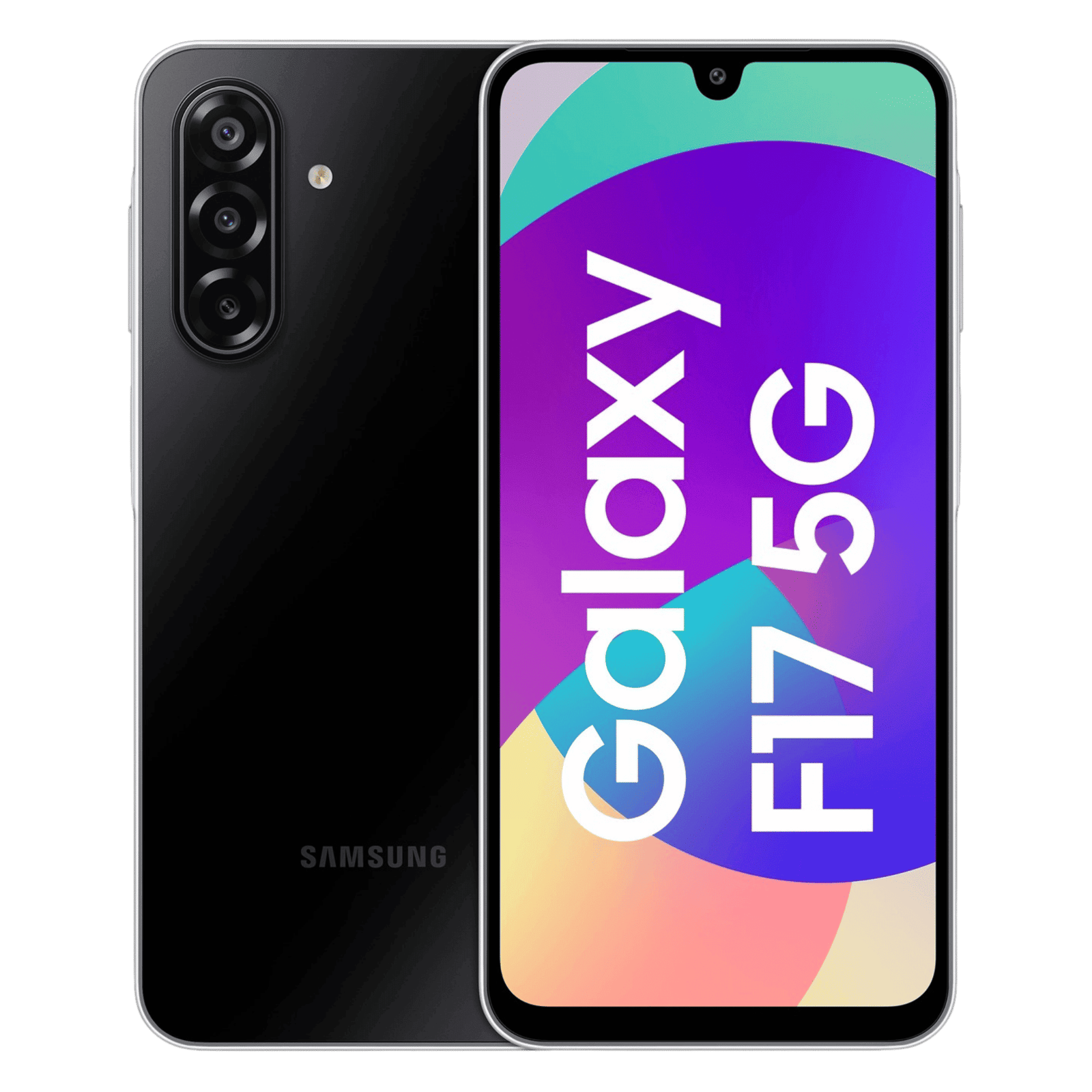 Samsung-galaxy-f17-5g-neo-black-6gb-128gb-Front-Back-View Samsung F17 - Image 1