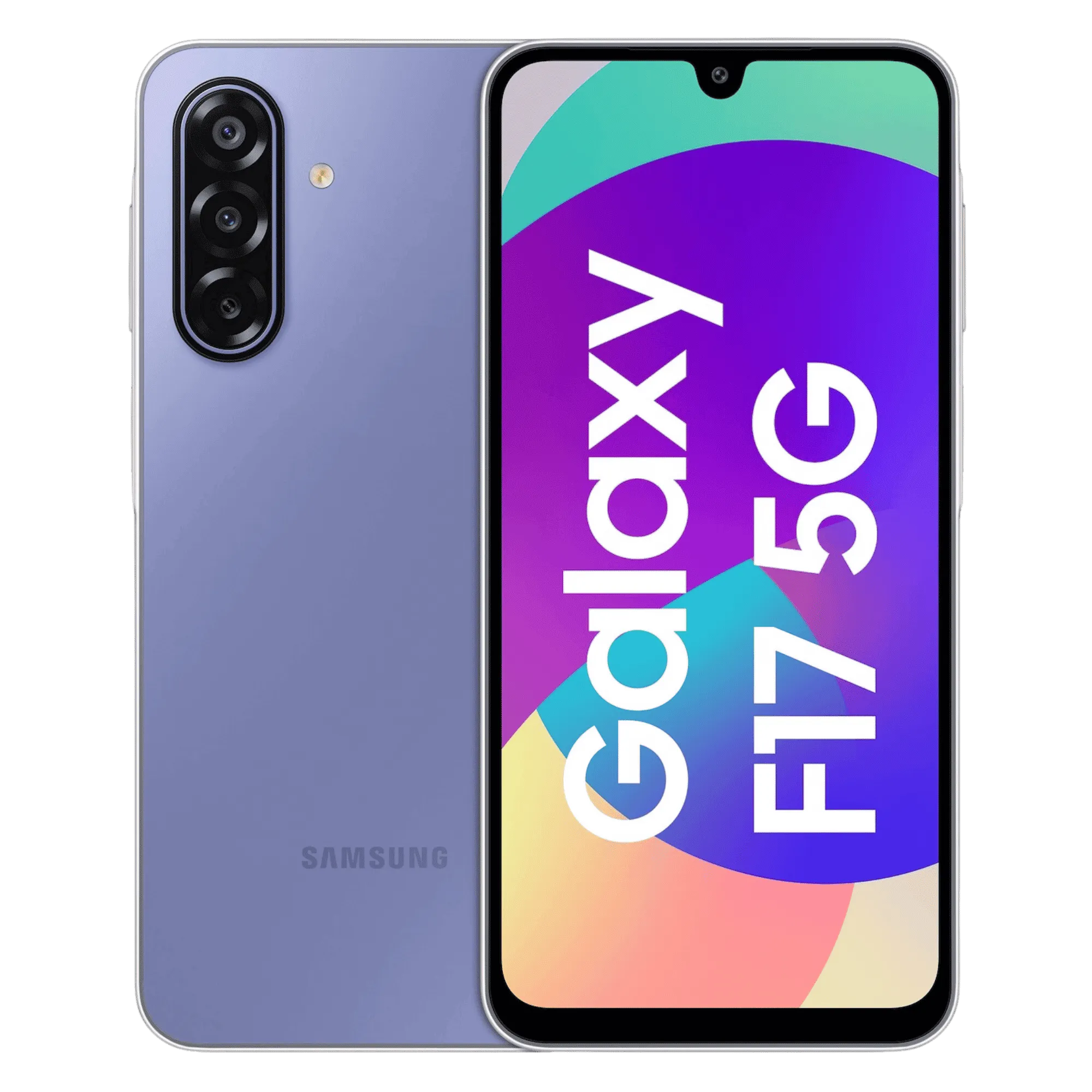 Samsung-galaxy-f17-5g-violet-pop-8gb-128gb-Front-Back-View SAMSUNG F17 5G - Image 1